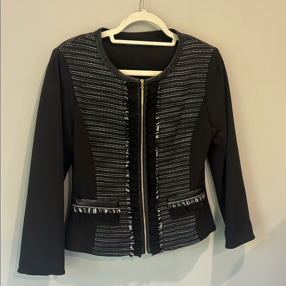 Ivanka Trump Black and Gray Blazer